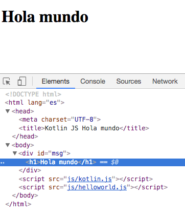 Hola Mundo Kotlin Javascript