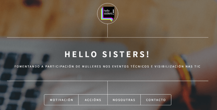 La web de Hello Sisters
