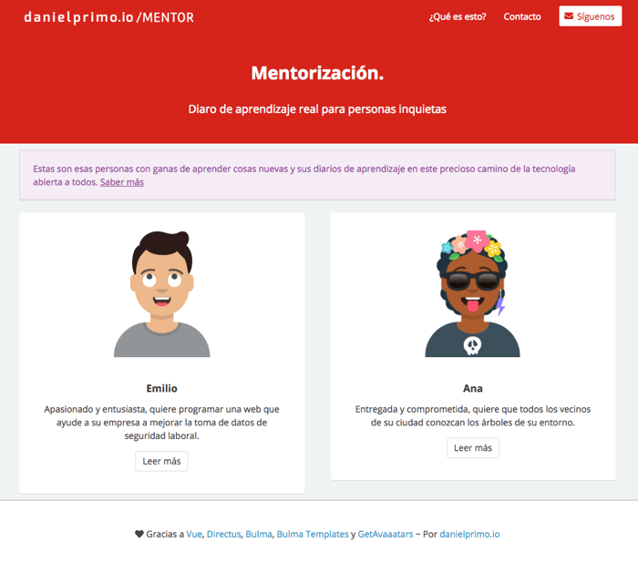 Diario de mentorización de danielprimo.io