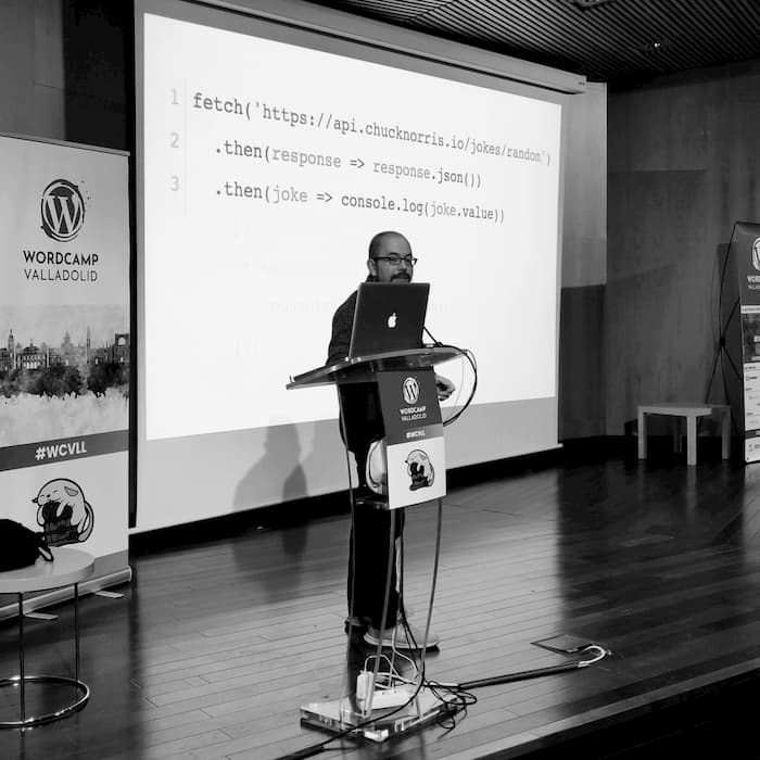 Daniel Primo en la WordCamp de Valladolid - Foto de Javier Casares