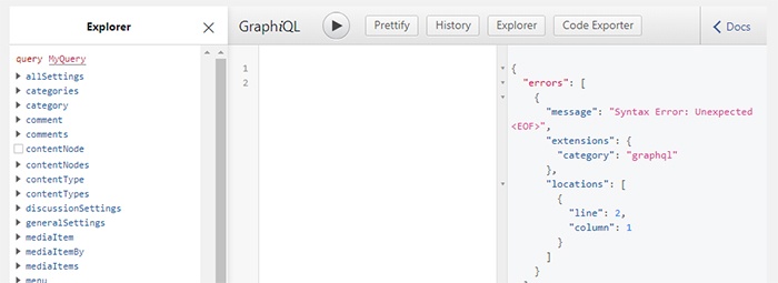 WordPress GraphQL